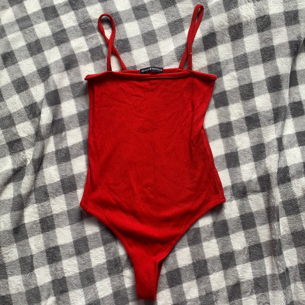 Red body suit